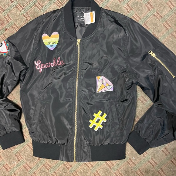 NWT love tree bomber womens size small - Picture 6 of 8